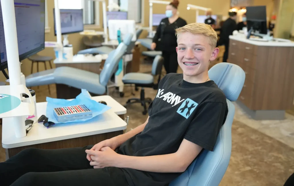 boy with braces