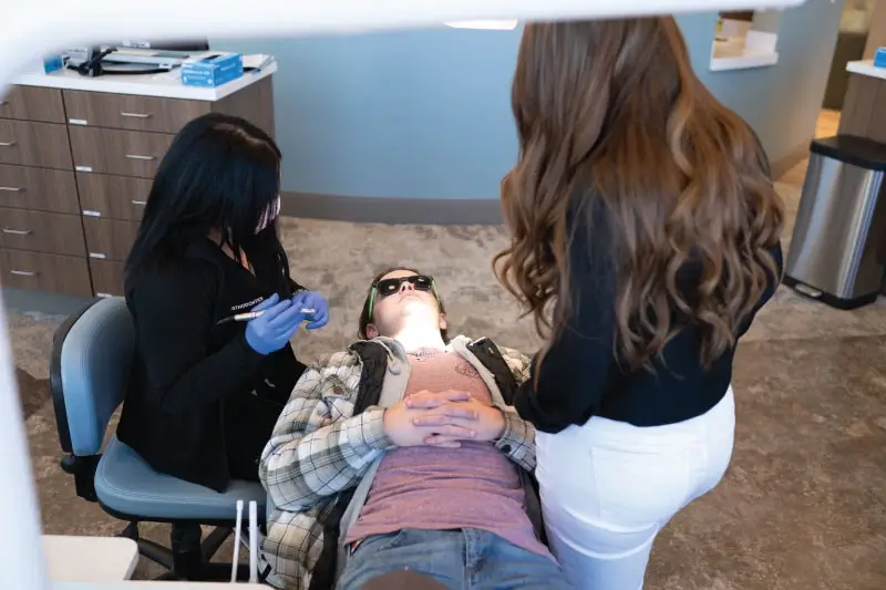 two females and patient